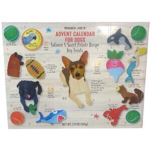 Trader Joe's Advent Calendar for Dogs Salmon & Sweet Potato Recipe Dog Treats